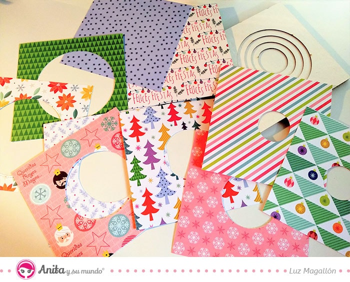 tutorial album efecto tunel navidad